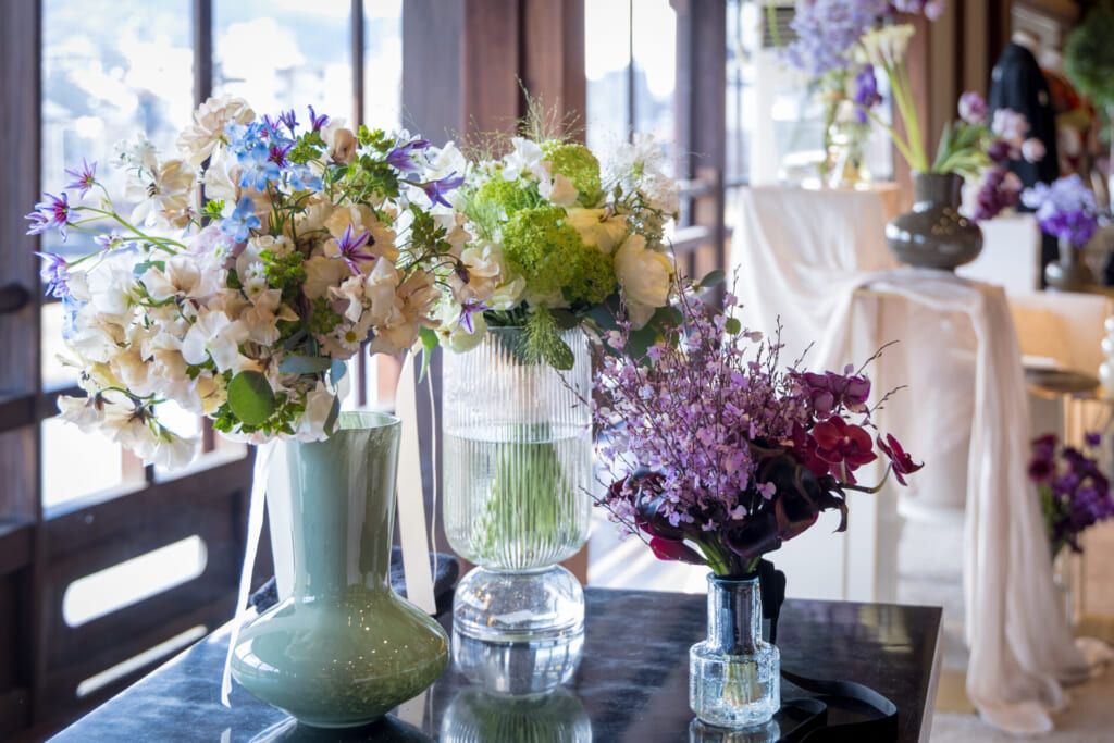 アイテムフェアの装花コーディネート