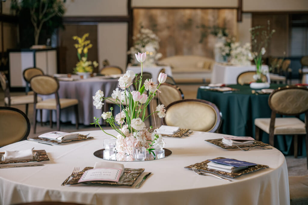 アイテムフェアの装花コーディネート