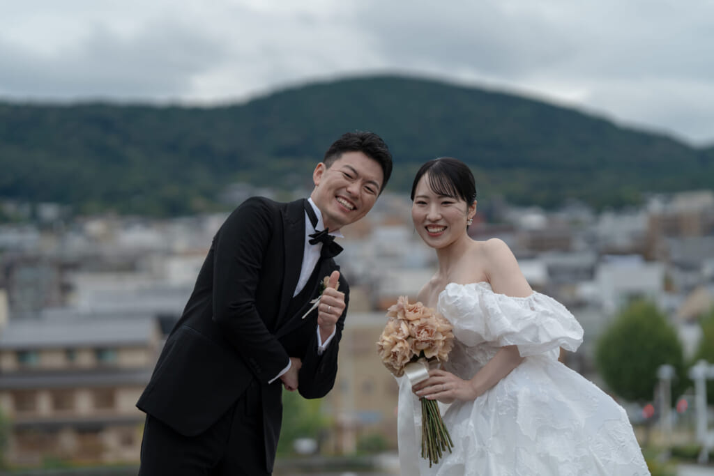 鮒鶴4階テラスの羨望とともにカップルショット